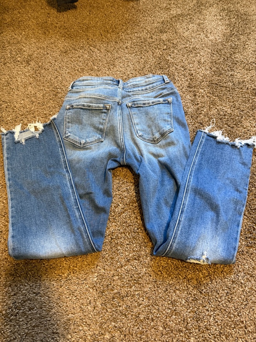 KanCan Light Blue Distressed Ankle Jeans